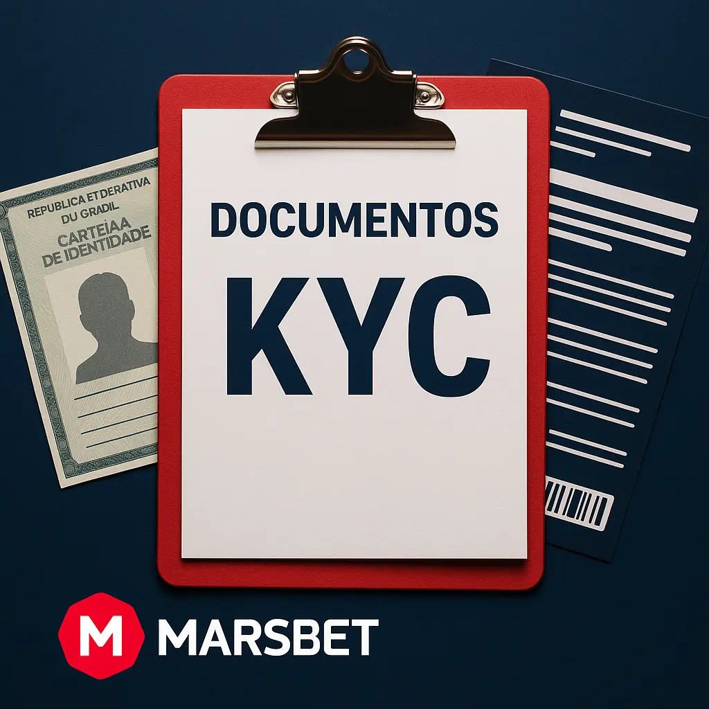 RG, CNH e comprovante de residência para validar conta Documentos aceitos pela Marsbet para verificação KYC