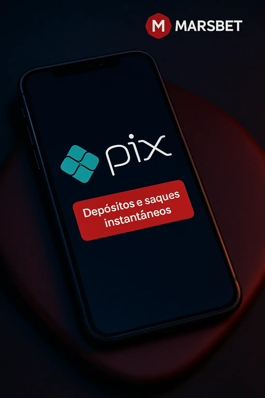 Depósitos e saques instantâneos com Pix Pix como método de pagamento na Marsbet