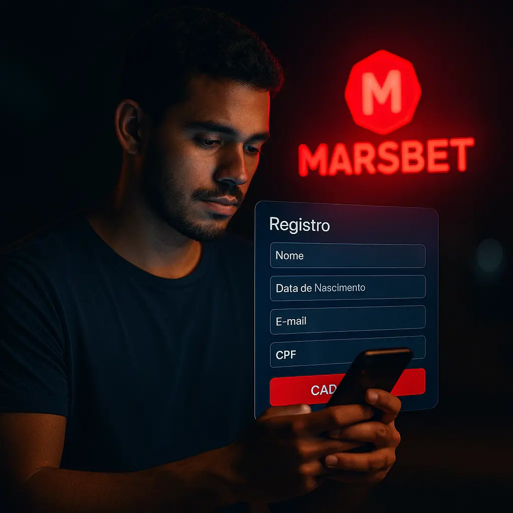 Como registrar uma conta na Marsbet Formulário de registro da Marsbet no Brasil